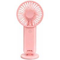 Dyzi Mini Rechargeable Handheld Fan 3 Speed USB Pink