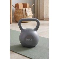 Living and Home 30lbs Strength Kettlebell with Non-Slip Handle for Home Gym in Grey