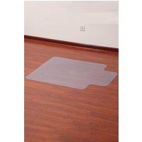 Living and Home PVC Clear Non-Slip Office Chair Desk Mat Floor Carpet Floor Protector in Natural