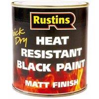 Rustins Heat Resistant Black Paint 500ml