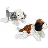 PMS Adorable 73Cm Lying Dog Plush Sheepdog Or St Bernard Assortment