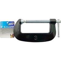 BARGAINS-GALORE 2 X Heavy Duty G Clamps Iron Clamps Wood Working Welding Support Tool in Black