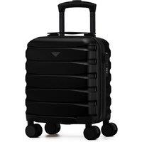 Flight Knight Lightweight Travel Suitcase 40x30x20cm | Hard Shell Carry On Luggage in Black | Size: Cabin