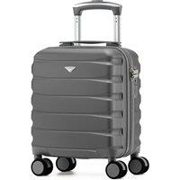 Flight Knight Lightweight Travel Suitcase 40x30x20cm | Hard Shell Carry On Luggage in Charcoal | Size: Cabin