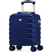 Flight Knight Lightweight Travel Suitcase 40x30x20cm | Hard Shell Carry On Luggage in Mid Navy | Size: Cabin