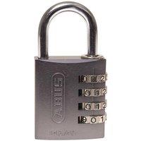 ABUS Mechanical 145 Series Aluminium Combination Padlock in Dark Grey