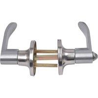 NESTLUNE 25-45mm Home Entry Lever Three-Handle Door Lock in Silver | Size: 10000mm x 520mm