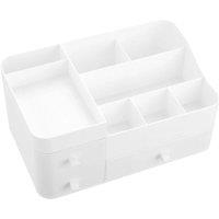 Kelvenix Large Make-Up Holder Tidy Storage Box in White