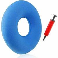 FLAVORA 1pcs Inflatable Ring Cushion Blow Up in Blue | Size: 100 cm x 190 cm