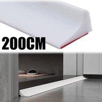 FLAVORA 2M White Shower Door Threshold Strip Seal | Size: 180 cm width x 180 cm drop
