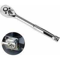 FLAVORA Professional 3/8" Drive Ratchet Handle Quick in Silver | Size: 10000mm x 520mm