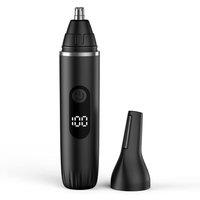 INMTFEI Black Rechargeable Nose Hair Trimmer USB C Ear Eyebrow Grooming Kit