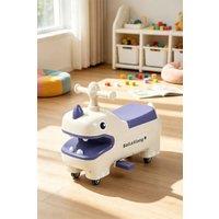 Living and Home Kids Dinosaur Ride On Car with Storage Seat in Cream