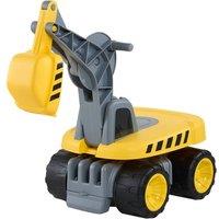 Living and Home Excavator Ride On Construction Car with Movable Digging Arm for Kids in Yellow