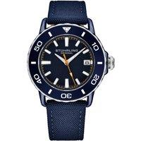 STHRLING Original Explorer 4041 Dive Watch 40mm Quartz Satin Twill Nylon Strap in Dark Navy