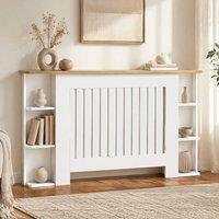 STILVORA Radiator Cover with Open Shelves 152 cm White