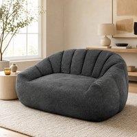STILVORA 2 Seater Bean Bag Sofa in Grey
