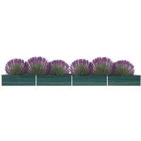 Berkfield Home Garden Raised Bed Galvanised Steel 600x80x45 cm Green | Size: 600 x 80 x 45 cm