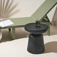 Wyld and Coco Accent Side Table Black 31 cm - Rust-Resistant Indoor Outdoor