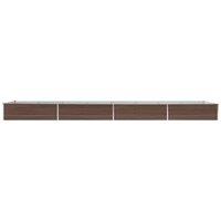 Berkfield Home Garden Raised Bed Galvanised Steel 600x80x45 cm Brown | Size: 600 x 80 x 45 cm