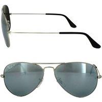 Ray-Ban Aviator Silver Silver Mirror Aviator 3025 Sunglasses