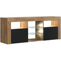 PAWNORA TV Stand Cabinet Sideboard in Brown