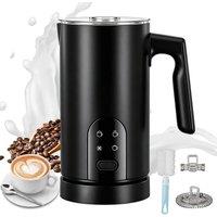 FLAVORA Electric Milk Frother 4-in-1 590ml, Automatic in Black | Size: 0.6m2