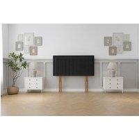 Sloomy Somerset Plush 54 Floor Standing Headboard in Black | Size: Double