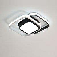 Pheashine Modern LED Ceiling Light, white light 6500K, 26cm long, Indoor Use 32W in Black