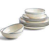 Royal Doulton Gordon Ramsay Maze Denim Line 12 Piece Dinner Set in White