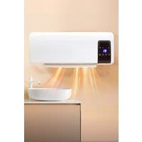 Living and Home Wall Mounted Electric Heater with Remote Control in White