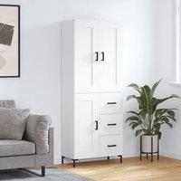 Berkfield Home Highboard White 69.5x34x180 cm Engineered Wood