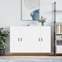 Berkfield Home Wall Mounted Cabinets 2 pcs White Engineered Wood