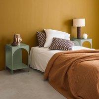sweeek Set Of 2 Bedside Tables Industrial-style Steel in Light Green