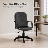 STILVORA Swivel Executive Office Chair with Adjustable Height in Black