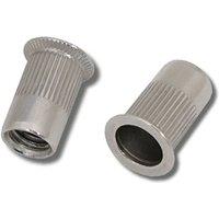 JRP Riveting Products M6 x 17.0 A2 St.Stl Rivet Nuts in Silver