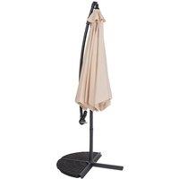 Charles Bentley 3m Hanging Banana Cantilever Patio Garden Umbrella in Beige