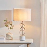 Pagazzi Briar Gold & White Marble Table Lamp