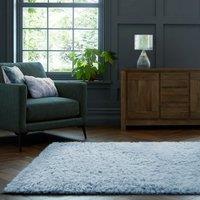 Home Republic Montana Fluffy Textured Rug in Baby Blue | Size: 120 cm x 170 cm