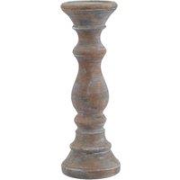Love Lace Siena Brown Column Candle Holder