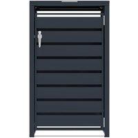Monstershop Single Wheelie Bin Metal Storage - Anthracite Grey