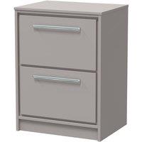 Balterley 600mm Floor Standing 2-Drawer Vanity with Worktop - Pebble Grey