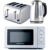 Hamilton Beach Rise Polished Kitchen Bundle in Silver