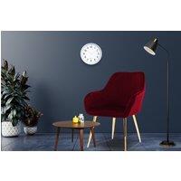 Hygrad Built to Survive Set of 2 Velvet Dining Chair Padded Seat Gold Legs Kitchen Home Office Lounge Chair in Red