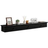 HOMCOM Shelf Wall-Mounted 93 x 15 x 10 cm in Black