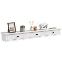 HOMCOM Shelf Wall-Mounted 93 x 15 x 10 cm in White
