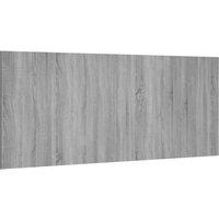 Berkfield Home Bed Headboard Grey Sonoma 200x1.5x80 cm Engineered Wood