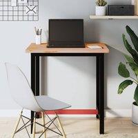 Berkfield Home Workbench Top 80x55x2.5 cm Solid Wood Beech in Light Brown