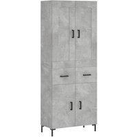 Berkfield Home Highboard Concrete Grey 69.5x34x180 cm Engineered Wood