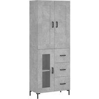 Berkfield Home Highboard Concrete Grey 69.5x34x180 cm Engineered Wood